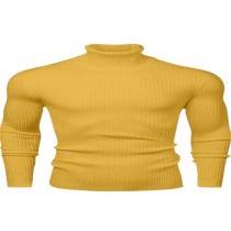 Mr. CrazyMan High Neck Tshirt (yellow)