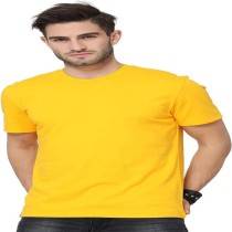 mens slim pure cotton premium T -Shirt (Yellow)