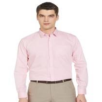D-Fort Men's Slim Fit Formal  Shirt plain (Mint Pink)