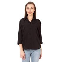 Girl's Full Sleeves Shirts ( Black)