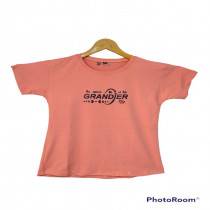 Girl's Printed T-shirt(Pink)