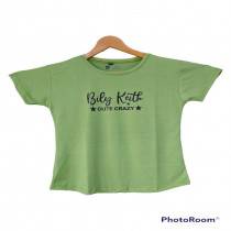 Girl's Printed T-shirt(Green)
