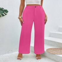 D-Fort Women High-Rise Trouser (Pink)